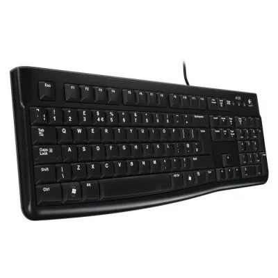 Logitech K120 Wired Keyboard - Arb/Eng - Black